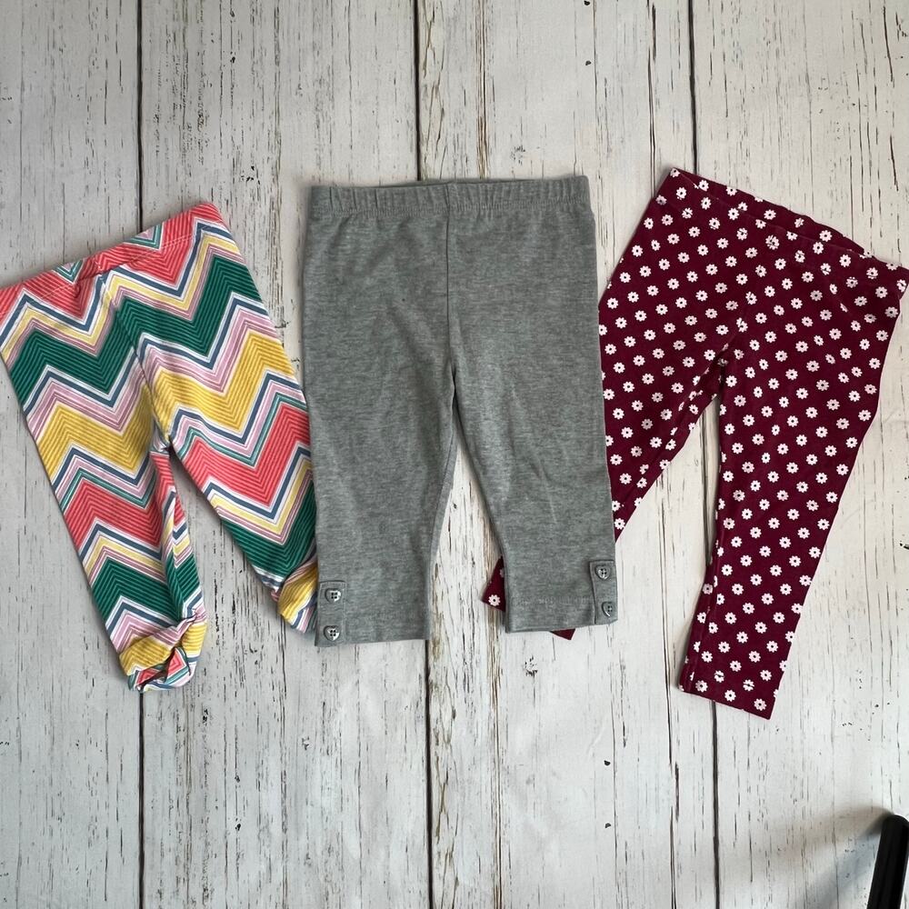Little Maven/Circo/Carter’s baby girl leggings Size 9 months